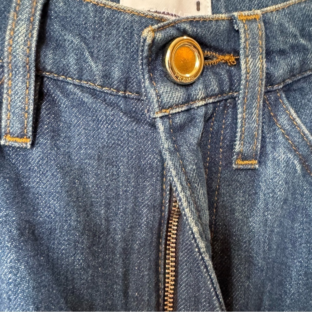 New FRAME Le Italien Straight-Leg Jeans Blue 24 - Picture 13 of 16